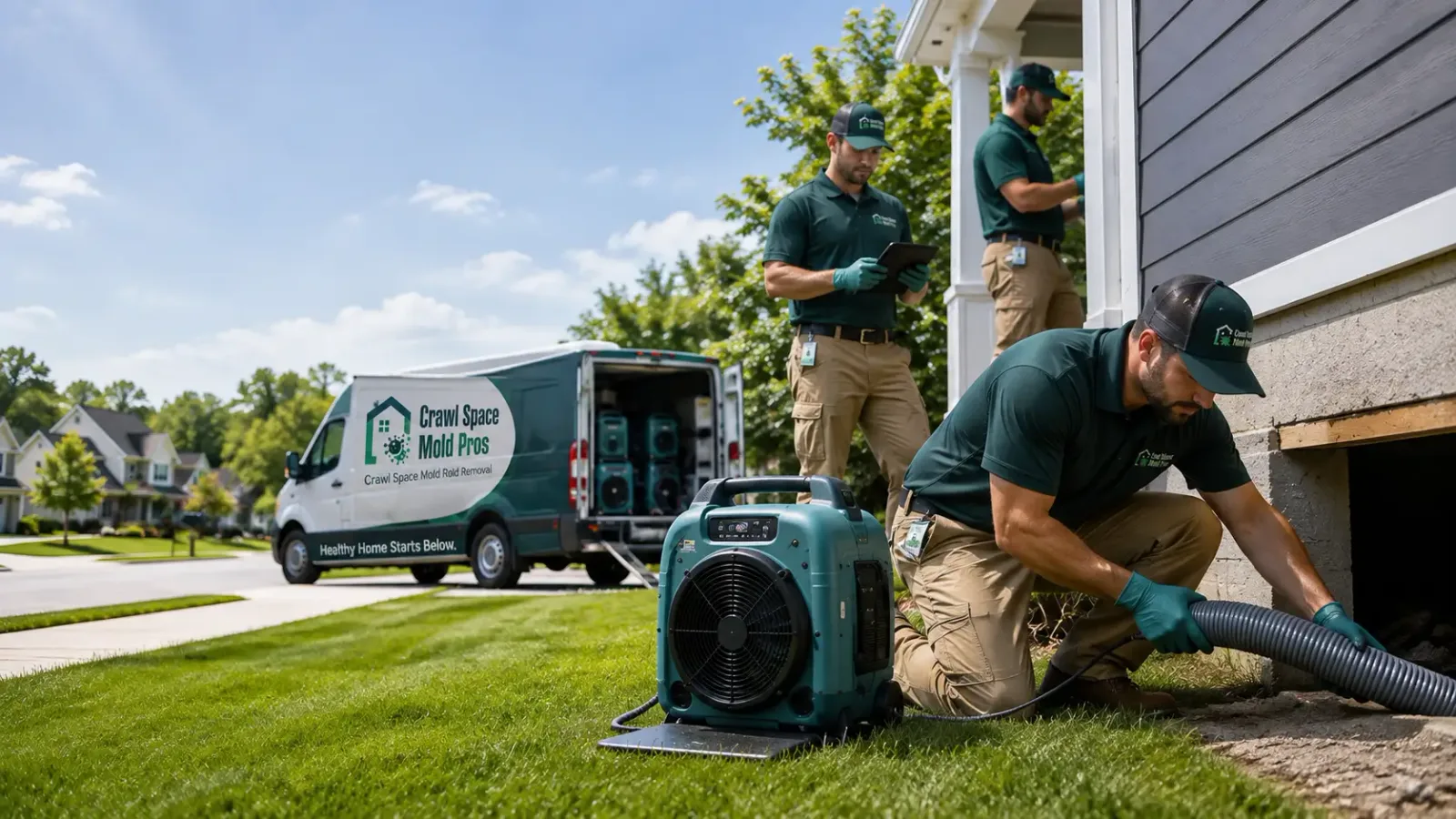 Crawl Space Mold Removal in North Sioux City, SD